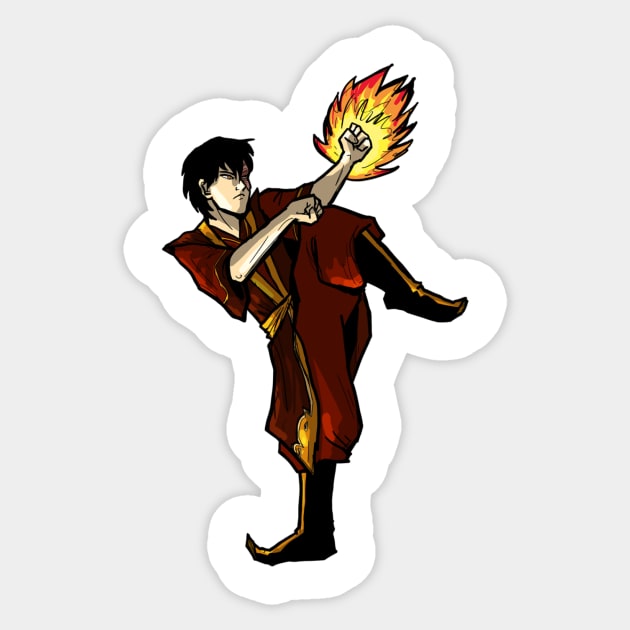 Zuko Sticker by Mandapandarawks